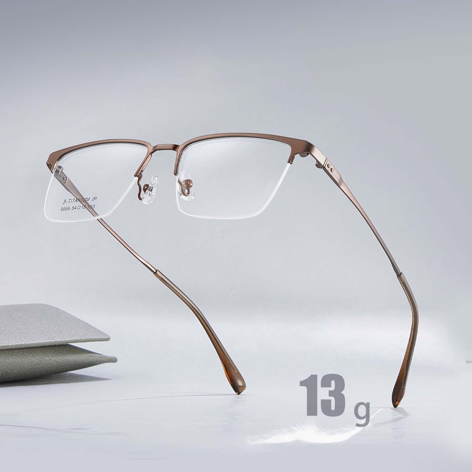 9999 Gafas de sol magnéticas con gafas cepilladas de medio marco tres en uno