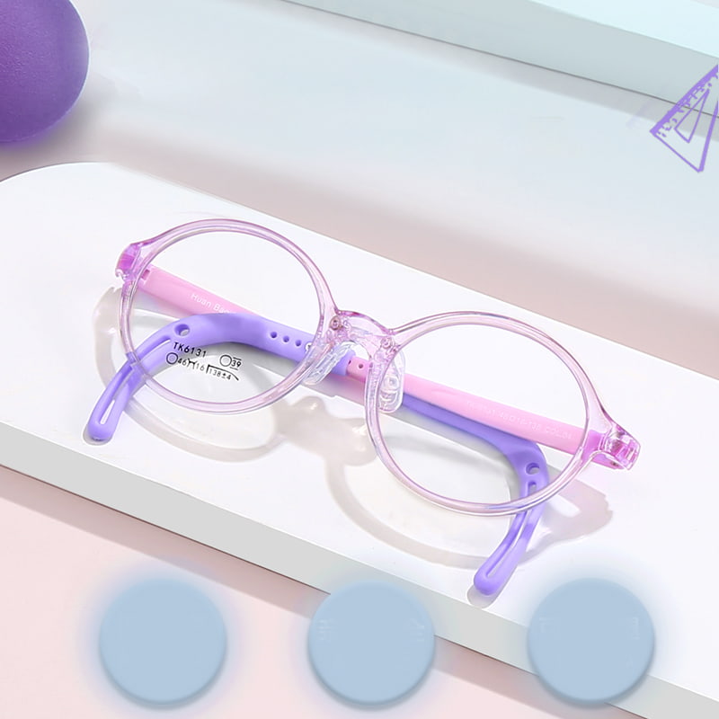 Gafas para niños plegables con diseño de borde brillante TK6131