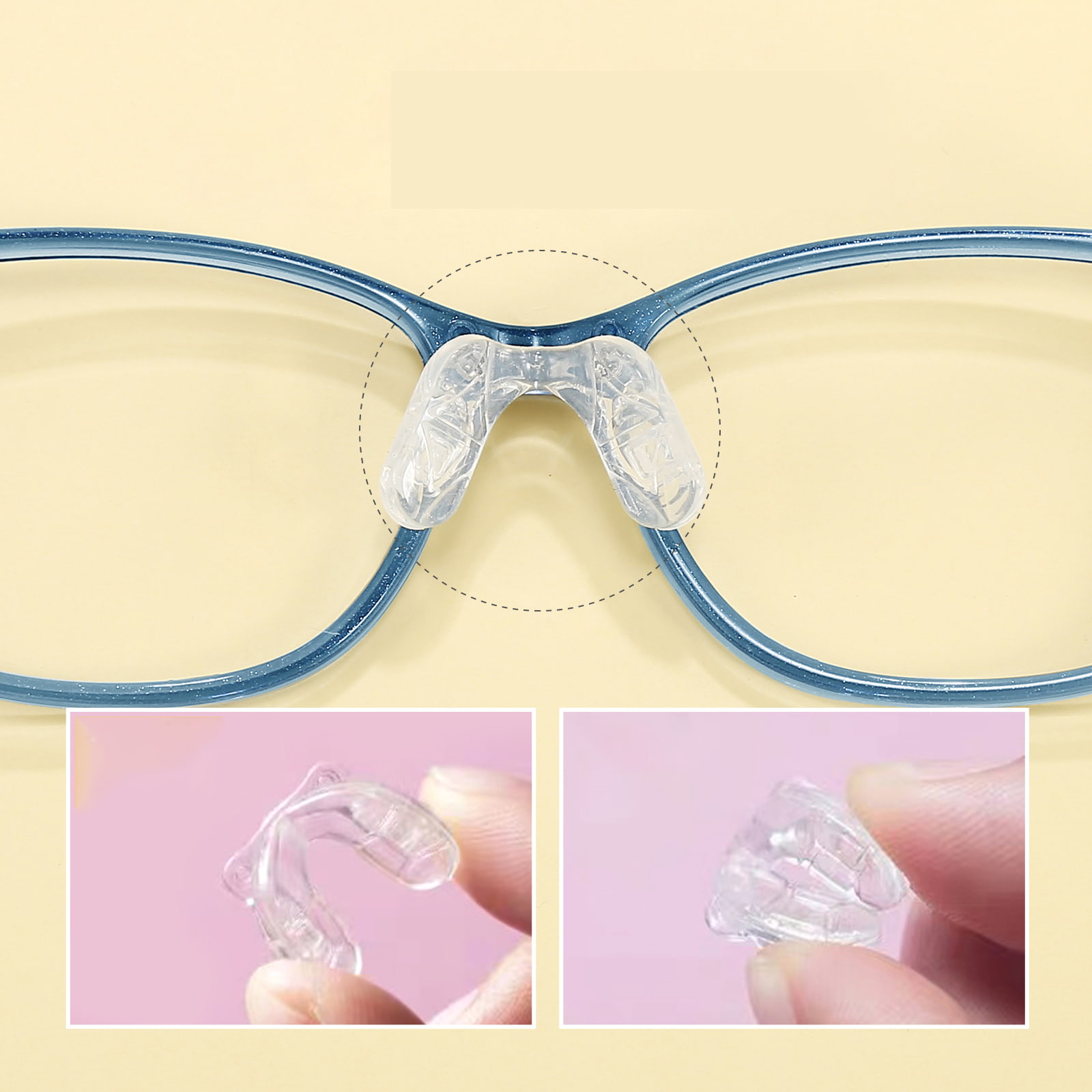 TK6135 Funda de silicona colorida para pies, gafas para niños sin presión
