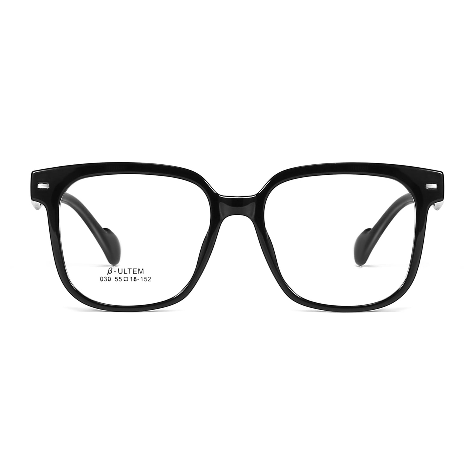 030 Gafas TR90 cómodas hipoalergénicas con montura negra