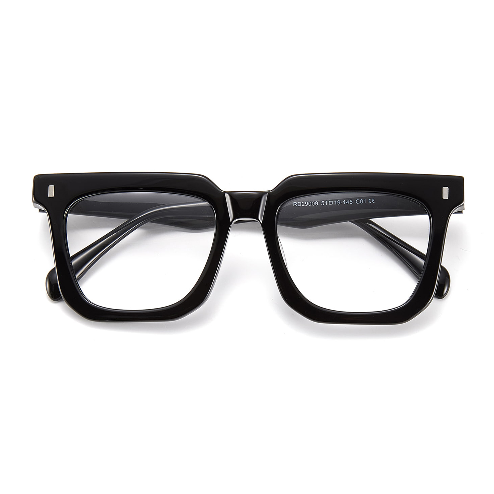 RD29009 Gafas de acetato texturizadas de carey con montura cuadrada atrevida