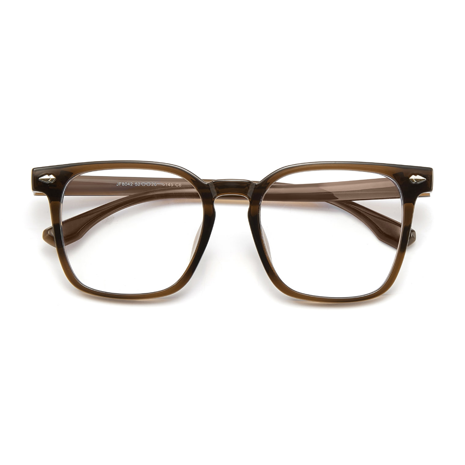 Gafas de bloqueo de luz azul ligeras con montura cuadrada JF8042